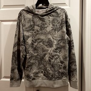 $198 Robert Graham Designer Skulls Hoodie Shirt Sweatshirt. Tropic Thunder Skull